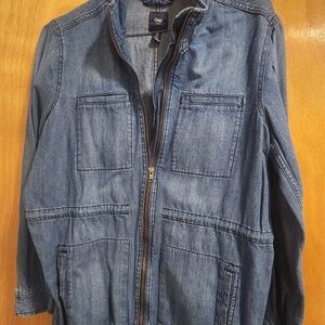 Gap Denim Utility Jacket Size XL